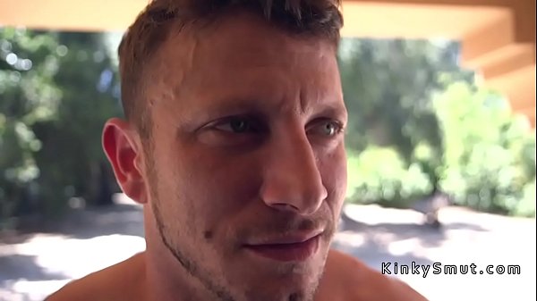 Muscled gardener ties up and fucks ginger-haired honey