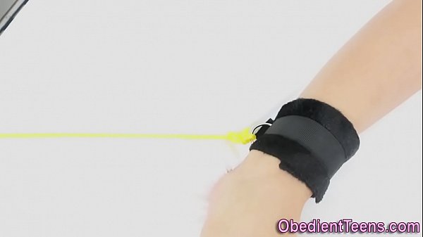 Tied up teenager fucked hard doggystyle