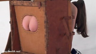 Russian naked woman in BDSM style photo sesh