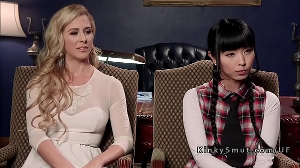 Student penalized with ass fucking lovemaking in threesome domination & submission