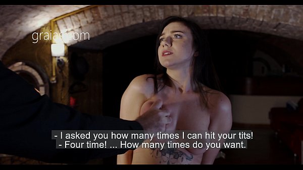 Nice nymph spanked on the face and tits