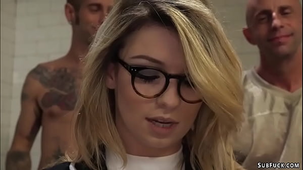 Journalist double penetration banged in locker room