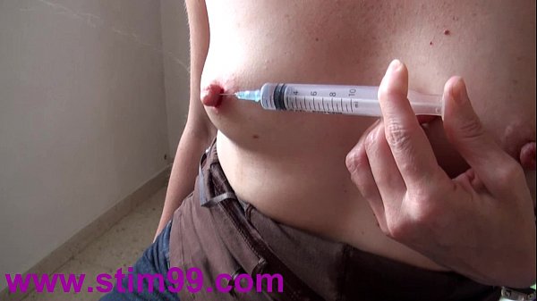 Squirting Saline by Nip and Extreme Needles Pierced