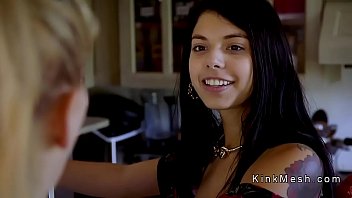 Dad fucks hairy vulva teenage in strap restrain bondage then ass-fuck fucks his fiance