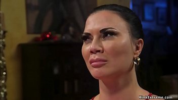 Ginormous tits dark-haired Cougar chief Jasmine Jae gives her employee Seth Gamble Xmass bonus and then in his mansion in cable restrain bondage lets him rough bang her