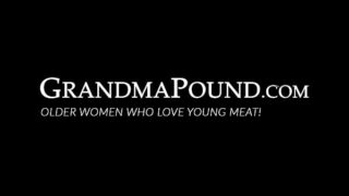 Granny female dom wanks off before railing encaged sausage