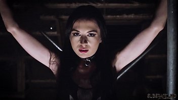 Nubile restrain bondage lovemaking victim getting abjected and suffers